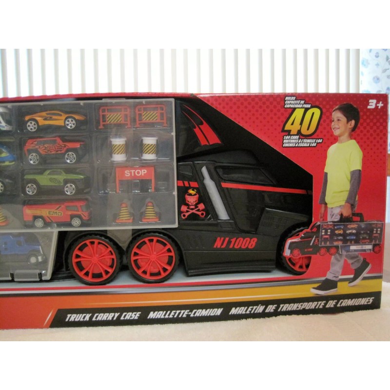 FAST LANE TRUCK CARRY CASE TOYS R US EXCLUSIVE INCLUDES
