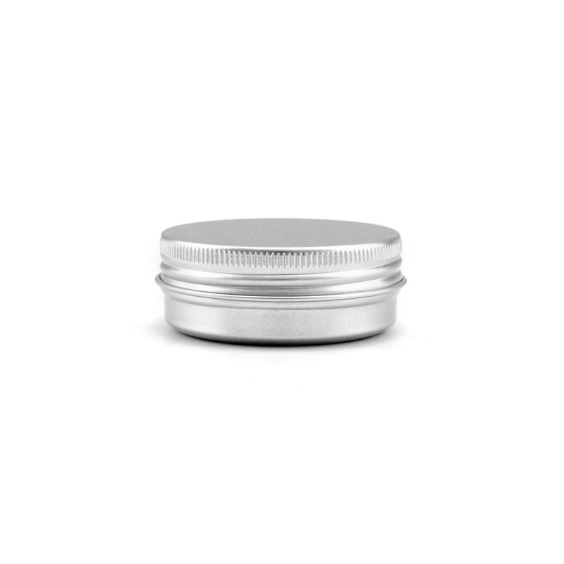 QWORK Pack of 30 Aluminium Cream Containers with Lids, Round
