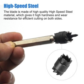 Spot Weld Cutter, Sheet Metal Hole Cutter, Punch Remover Panel Separator for Power Drill Welding Auto Body Work Tool, 3/8 Inch Drill Bit Tool (14-Pack)