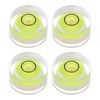 HARFINGTON 4pcs Round Bubble Level 13x7mm Mini Circular Bullseye Spirit