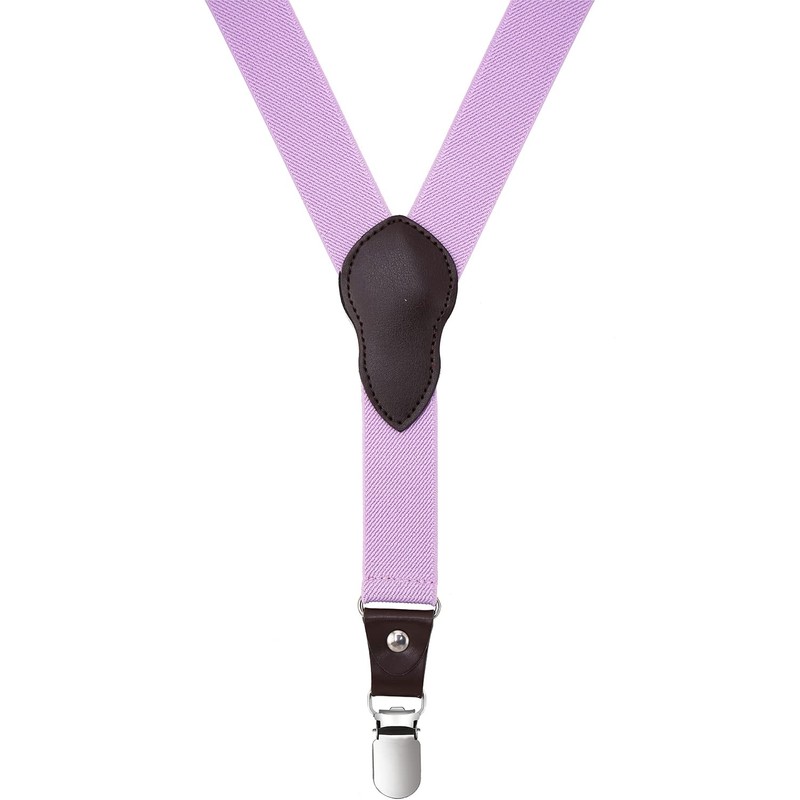 Shark Tooth Boys Bow Tie and Suspenders Set Wedding Lavender