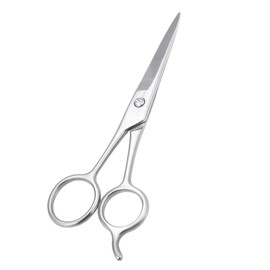 Beavorty Stainless Steel Beard Scissors Practical Grooming Tool for Men Silver Hairdressing Scissors for Beard and Eyebrow Care Compact Design for Everyday Use