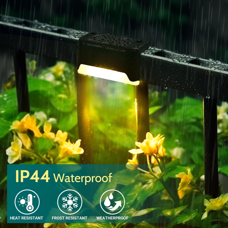 Solpex Waterproof Solar Lights for Outdoor Deck, Fence, Stairs, Yard,