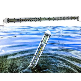 OZ-USA White 21" Ultra Slim LED Mini Light Bar docking Boat Marine Yacht ship 12V 24v