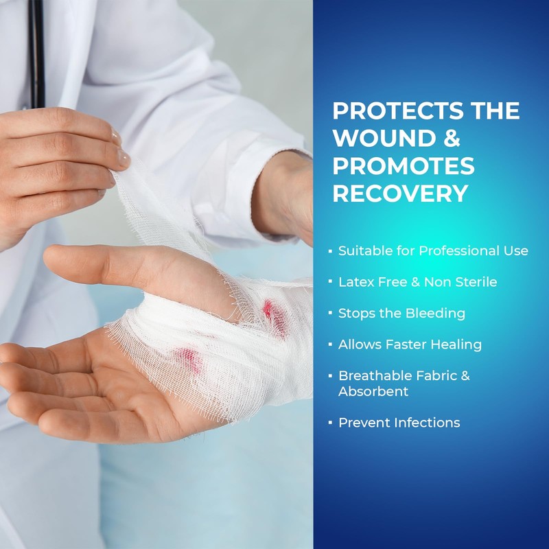 MED PRIDE Conforming Gauze Rolls First Aid Rolled Stretch Bandages