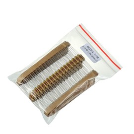 BOJACK 4.7K Ohm Resistors 1/2 W ±5% Carbon Film Single Resistor (Pack of 200 pcs)