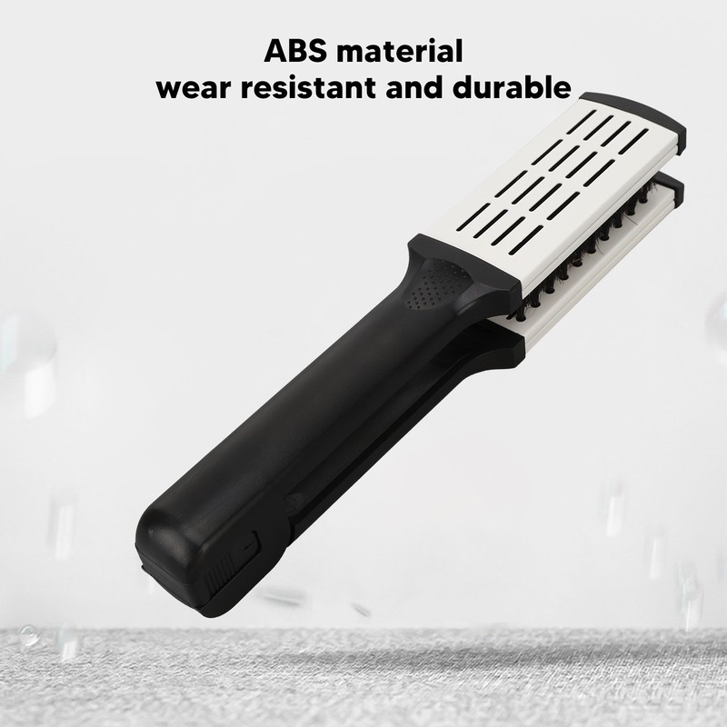 Hair Straightening Double Brush Comb Soft Bristles Prevent Static Heat
