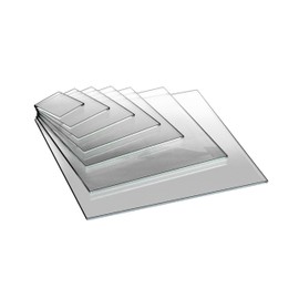 EH Design Acrylic Glass Plate - Square Cuts to Measure (100 x 200 x 5 mm) - UV-Resistant & Weatherproof - Transparent & High Gloss - For DIY, Furniture & Terrariums - Made in Germany