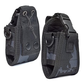 YNIBST Multifunctional Radio Holder Nylon Cloth Material for Handy Radios with Strap Radio Pouch Camouflage Black Radio Pouch