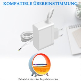 MULTIM Charging Cable for Dekala Light Alarm Clock Charger Power Supply Compatible with Dekala Light Alarm Clock Daylight Alarm Clock Sunrise and Sunset Simulation