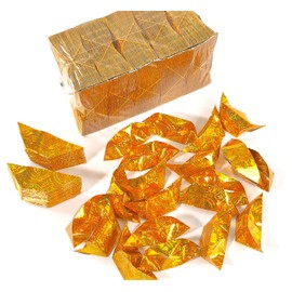 Aimela 1000pcs DIY Laser Ingot Sacrificial Supplies China Qingming High grade Paper Ingot DIY Sacrificial Paper Ingot Ancestor Blessing Supplies Sacrificial Semifinished Products (Laser Gold Ingot)