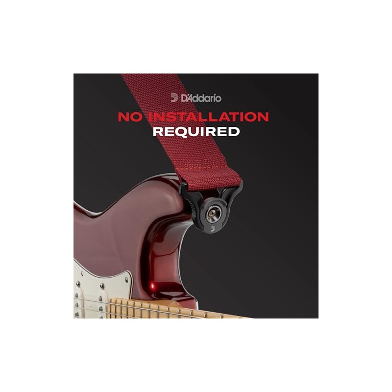 D'Addario | Autolock | Correa para Guitarra | Black Padded
