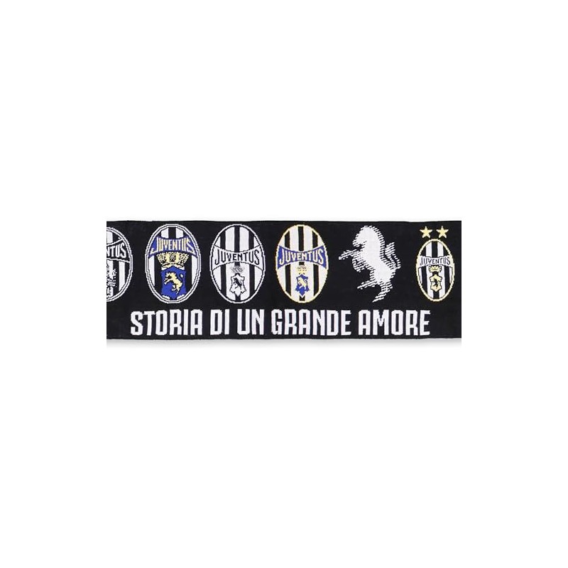 Juventus - Sciarpa Jacquard Loghi Storici, Prodotto Ufficiale