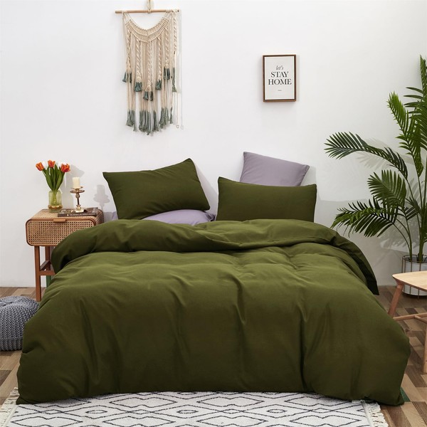 Cottonight Green Comforter Set King Olive Green Bedding Comforter Set