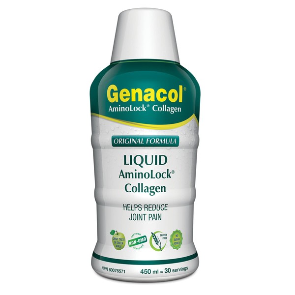 Liquid Collagen Supplement GENACOL Original 450 ml | Helps Reduce Joint Pain | Exclusive AminoLock Patented Collagen Peptides Joint Supplement for Women and Men