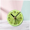 STOBAZA Plastic Round Fruit Design Clock Wall Fridge Accessory Magnets