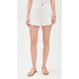 Z SUPPLY Women's Topanga Linen Shorts, White, M