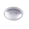 Pentole Agnelli Oval Aluminium Lid, Silver, 34 x 23 cm,