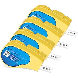 Compatible M21-750-499 Nylon Cloth 3/4 Inch Label Tape Replacement for Nylon Cloth Patch Panel/Wire/Cable Labels,4 Pack