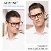 AEZUNI Extra Large Reading Glasses 4.00 Oversized Square Men Readers