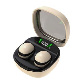 Auriculares para dormir para dormir de lado, mini auriculares inalámbricos invisibles Bluetooth 5.3, auriculares ocultos para orejas pequeñas para dormir, trabajo, senderismo