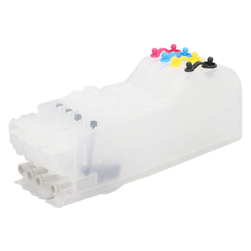 4Pcs Ink Cartridge Set Lengthen Refill Inkjet Printer Replacement Magenta