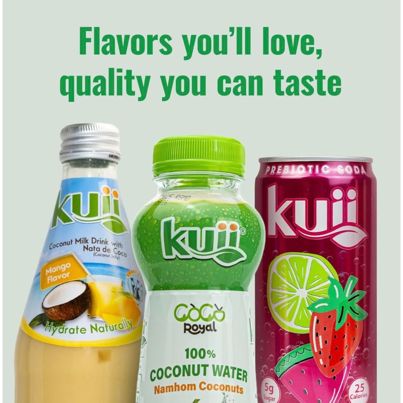 Kuii Coconut Milk Drink – Original Coconut Flavor, 12 Count