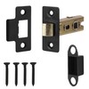 Decoranddecor Spectra Matt Black Door Aluminium Handles Lever On 54mm