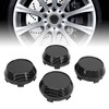 4 Pcs 60mm Wheel Center Caps Carbon Fiber Style Tyre
