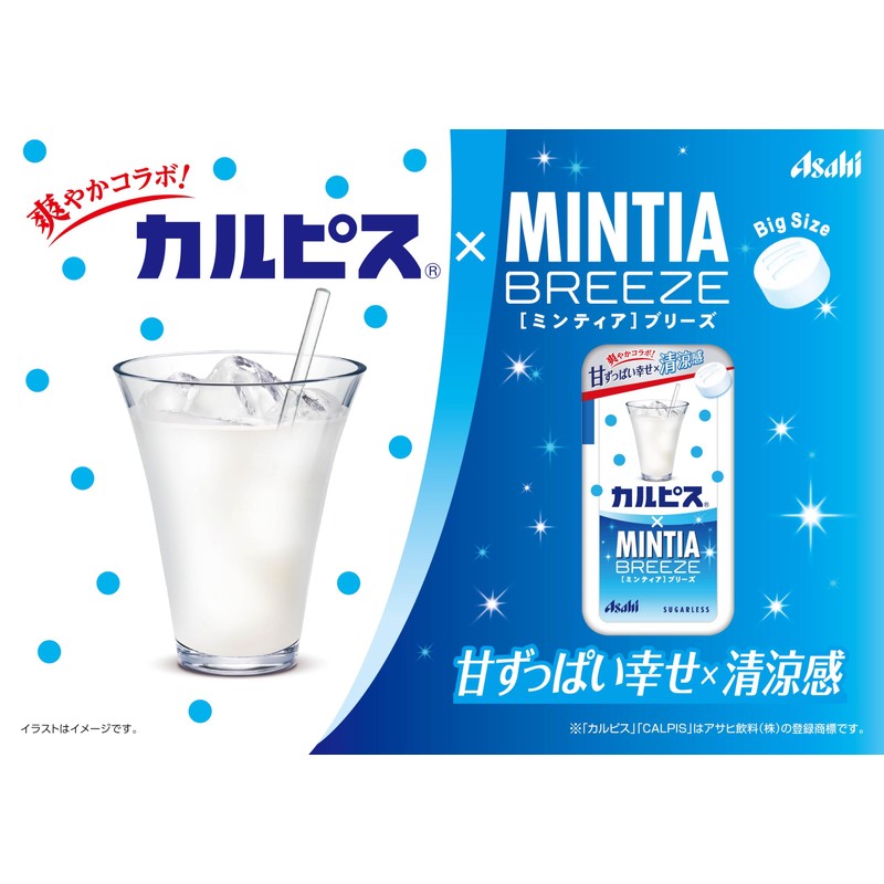 Asahi Group Foods (Calpis) x Mintia Breeze, 30 Tablets x