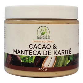 Crema Cacao Manteca Karité Filtro Solar 400 Grs