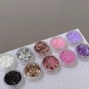 BetterJonny 100 Pieces Round Plastic Creme Case, Accessory Case, 0.2