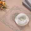 sourcing map 2Pack Retro Lace Placemat 12x12-in Square Embroidered Table