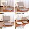 Foldable Floor Chair with Back Support Japanese Style Tatami Chair