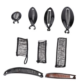 Mikinona Banana Clip for Thick Hair 11-in-1 Hair Clip Set Hair Clamp Fish Shape Hairpin Ponytail Holder Hair Accessories Hair Combs Fashionable for Daily Styling