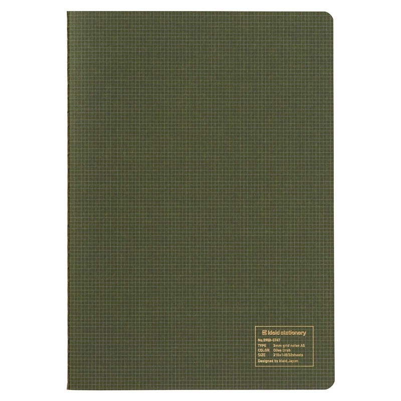 Kleid 8902 Kleid Notebook, 2mm Grid Notebook, A5, 2mm Square,