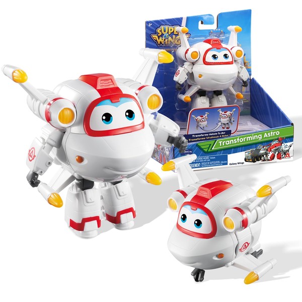 Super Wings - Figura de Juguete Transforming Astro, Escala de