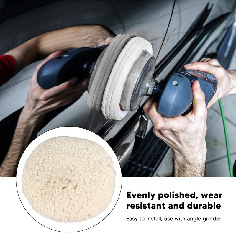 Wool Felt Polishing Disc 8in Round Grinding Buffing Wheel Pad