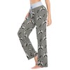 Fisyme Raccoon Paw Pajama Pants for Women Soft Comfy Pjs