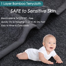 JEFFSUN XLarge Makeup Remover Towels, 13x13 inch Wash Cloths for Face and Body, Super Soft and Gentle Face Towels on Sensitive Skin, Easy to Clean Dark Grey Facial Cleansing Cloths