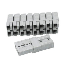 X-Haibei 10 (5 Pair) 50 amp 6 Gauge Battery Quick Connector Gray, 6 Awg Winch Jumper Cables Solar Wire Quick Disconnect Plug for Trailer Forklift