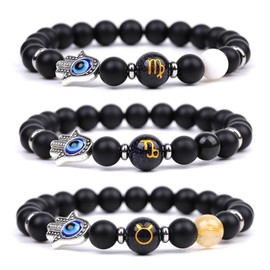 Zodiac Bracelet for Women Evil Eye Bracelet Zodiac Soul Guardian Bracelet Spirit Beaded Bracelet Stretch Bracelet Jewelry Gift