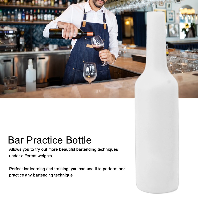 Bartender Practice Bottle Silicone Shatterproof Falling Resistant Soft Bartending Performance