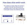SPDT Mini Micro Slide Switch - SS12D00G(1P2T) 2 Position -