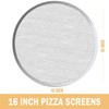 LRui Pizza Screen,16 Inch,12 Pack,Seamless Aluminum Pizza Pan With Holes.