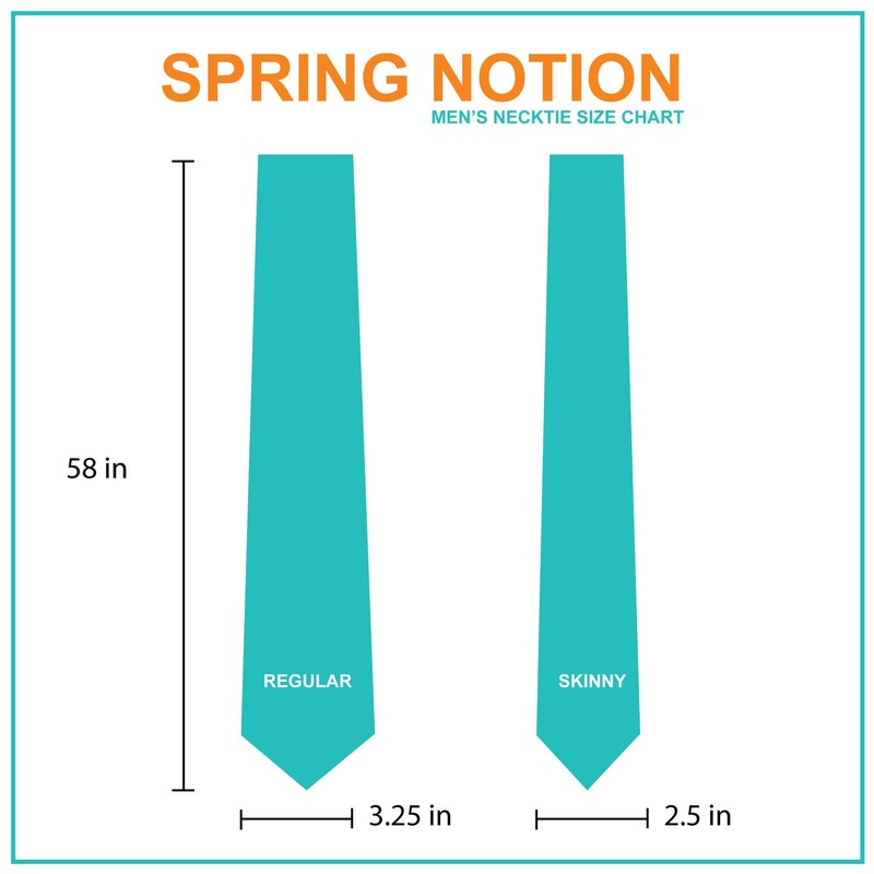 Spring Notion Men's Solid Color Satin Microfiber Tie, Regular Ivory