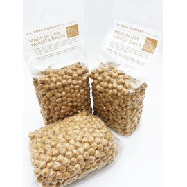 US Boba 30lb (1lb X 30) Tapioca Pearl Bubble Tea Made in USA for Milk Tea Coffee Shaved Ice Topping USA 30 Pound
