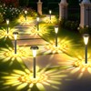 FIFlying 8 x 3000K Solar Lights for Outdoor Use