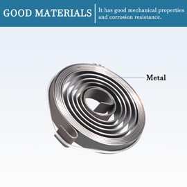 QUARKZMAN 49 x 8 x 0.8 mm Flat Coil Spring x 1 Piece Drill Press Feed Return Coil Spring for Drill [Bronze Tone]