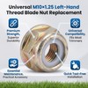 M10 x 1.25 nut, universal M10 x 1.25 leaf nut